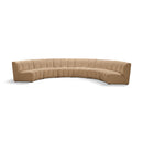  Manufacturer Color_Camel -- Infinity 174" Camel Velvet Upholstered 6 pc Modular Sectional IMAGE 1