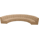  Manufacturer Color_Camel -- Infinity 174" Camel Velvet Upholstered 6 pc Modular Sectional IMAGE 3