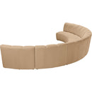  Manufacturer Color_Camel -- Infinity 174" Camel Velvet Upholstered 6 pc Modular Sectional IMAGE 5