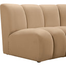  Manufacturer Color_Camel -- Infinity 174" Camel Velvet Upholstered 6 pc Modular Sectional IMAGE 8