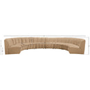  Manufacturer Color_Camel -- Infinity 183" Camel Velvet Upholstered 8 pc Modular Sectional IMAGE 10