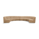  Manufacturer Color_Camel -- Infinity 183" Camel Velvet Upholstered 8 pc Modular Sectional IMAGE 1