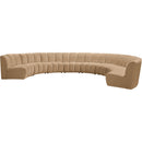  Manufacturer Color_Camel -- Infinity 183" Camel Velvet Upholstered 8 pc Modular Sectional IMAGE 3