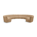  Manufacturer Color_Camel -- Infinity 183" Camel Velvet Upholstered 10 pc Modular Sectional IMAGE 1