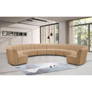  Manufacturer Color_Camel -- Infinity 183" Camel Velvet Upholstered 10 pc Modular Sectional IMAGE 2
