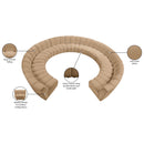  Manufacturer Color_Camel -- Infinity 183" Camel Velvet Upholstered 11 pc Modular Sectional IMAGE 10