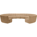  Manufacturer Color_Camel -- Infinity 183" Camel Velvet Upholstered 11 pc Modular Sectional IMAGE 4