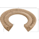  Manufacturer Color_Camel -- Infinity 183" Camel Velvet Upholstered 11 pc Modular Sectional IMAGE 9