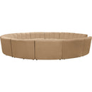  Manufacturer Color_Camel -- Infinity 183" Camel Velvet Upholstered 12 pc Modular Sectional IMAGE 4