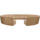  Manufacturer Color_Camel -- Infinity 183" Camel Velvet Upholstered 12 pc Modular Sectional IMAGE 5