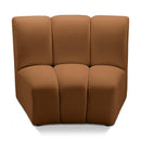  Manufacturer Color_Saddle -- Infinity Saddle Velvet Upholstered Modular Chair IMAGE 1