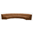 Manufacturer Color_Saddle -- Infinity 174" Saddle Velvet Upholstered 6 pc Modular Sectional IMAGE 11