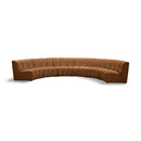  Manufacturer Color_Saddle -- Infinity 174" Saddle Velvet Upholstered 6 pc Modular Sectional IMAGE 1