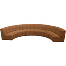  Manufacturer Color_Saddle -- Infinity 174" Saddle Velvet Upholstered 6 pc Modular Sectional IMAGE 3