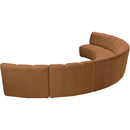  Manufacturer Color_Saddle -- Infinity 174" Saddle Velvet Upholstered 6 pc Modular Sectional IMAGE 5