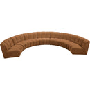 Meridian Infinity Saddle Velvet 7 pc Modular Sectional IMAGE 5