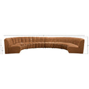  Manufacturer Color_Saddle -- Infinity 183" Saddle Velvet Upholstered 8 pc Modular Sectional IMAGE 10