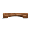  Manufacturer Color_Saddle -- Infinity 183" Saddle Velvet Upholstered 8 pc Modular Sectional IMAGE 1