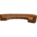  Manufacturer Color_Saddle -- Infinity 183" Saddle Velvet Upholstered 8 pc Modular Sectional IMAGE 3
