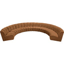  Manufacturer Color_Saddle -- Infinity 183" Saddle Velvet Upholstered 8 pc Modular Sectional IMAGE 5