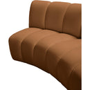 Meridian Infinity Saddle Velvet 9 pc Modular Sectional IMAGE 9