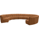  Manufacturer Color_Saddle -- Infinity 183" Saddle Velvet Upholstered 10 pc Modular Sectional IMAGE 3