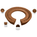  Manufacturer Color_Saddle -- Infinity 183" Saddle Velvet Upholstered 12 pc Modular Sectional IMAGE 11