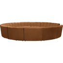  Manufacturer Color_Saddle -- Infinity 183" Saddle Velvet Upholstered 12 pc Modular Sectional IMAGE 4
