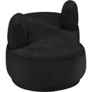 Meridian Argyle Black Chenille Fabric Chaise/Loveseat IMAGE 4