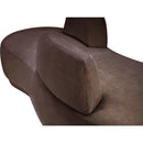  Manufacturer Color_Brown -- Argyle Brown Chenille Fabric Upholstered Chaise Lounge / Loveseat IMAGE 11