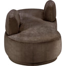 Meridian Argyle Brown Chenille Fabric Chaise/Loveseat IMAGE 4