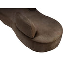 Meridian Argyle Brown Chenille Fabric Chaise/Loveseat IMAGE 8