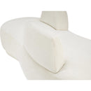  Manufacturer Color_Cream -- Argyle Cream Chenille Fabric Upholstered Chaise Lounge / Loveseat IMAGE 11