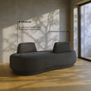  Manufacturer Color_Grey -- Argyle Grey Chenille Fabric Upholstered Chaise Lounge / Loveseat IMAGE 14