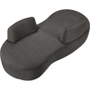  Manufacturer Color_Grey -- Argyle Grey Chenille Fabric Upholstered Chaise Lounge / Loveseat IMAGE 7