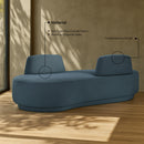  Manufacturer Color_Light Blue -- Argyle Light Blue Chenille Fabric Upholstered Chaise Lounge / Loveseat IMAGE 14