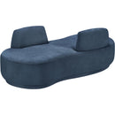  Manufacturer Color_Light Blue -- Argyle Light Blue Chenille Fabric Upholstered Chaise Lounge / Loveseat IMAGE 6