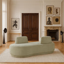 Meridian Argyle Mint Chenille Fabric Chaise/Loveseat IMAGE 2