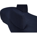 Manufacturer Color_Navy -- Argyle Navy Chenille Fabric Upholstered Chaise Lounge / Loveseat IMAGE 11