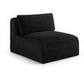  Manufacturer Color_Black -- Meridian Shaggy Stationary Fabric Chair IMAGE 1