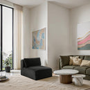  Manufacturer Color_Black -- Meridian Shaggy Stationary Fabric Chair IMAGE 2