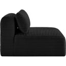  Manufacturer Color_Black -- Meridian Shaggy Stationary Fabric Chair IMAGE 4