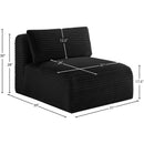 Manufacturer Color_Black -- Meridian Shaggy Stationary Fabric Chair IMAGE 9