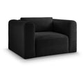  Manufacturer Color_Black -- Meridian Shaggy Stationary Fabric Chair IMAGE 1