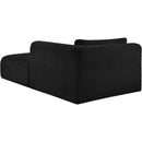  Manufacturer Color_Black -- Meridian Shaggy Fabric Chaise IMAGE 7