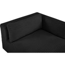  Manufacturer Color_Black -- Meridian Shaggy Fabric Chaise IMAGE 8