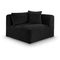  Manufacturer Color_Black -- Meridian Shaggy Stationary Fabric Chair IMAGE 1
