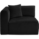  Manufacturer Color_Black -- Meridian Shaggy Stationary Fabric Chair IMAGE 4