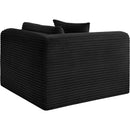  Manufacturer Color_Black -- Meridian Shaggy Stationary Fabric Chair IMAGE 7