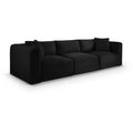  Manufacturer Color_Black -- Meridian Shaggy Stationary Fabric Sofa IMAGE 1